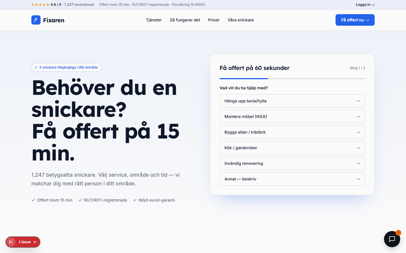 Fixaren-plattform preview